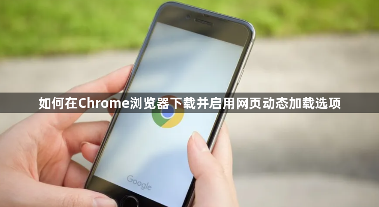 如何在Chrome浏览器下载并启用网页动态加载选项1
