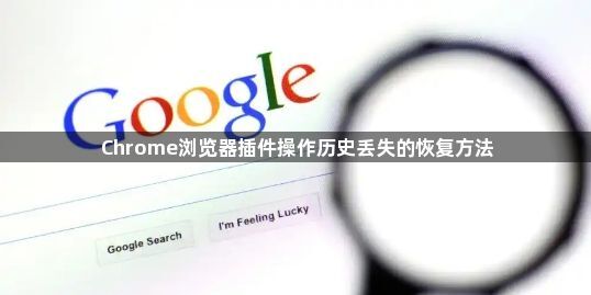 Chrome浏览器插件操作历史丢失的恢复方法1