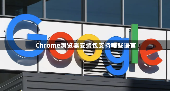 Chrome浏览器安装包支持哪些语言1