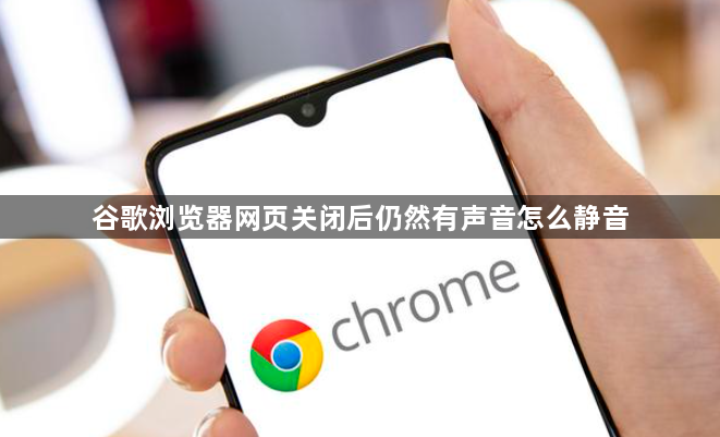谷歌浏览器网页关闭后仍然有声音怎么静音1