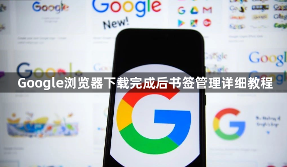 Google浏览器下载完成后书签管理详细教程1