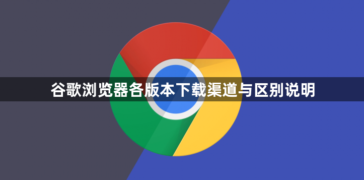谷歌浏览器各版本下载渠道与区别说明1