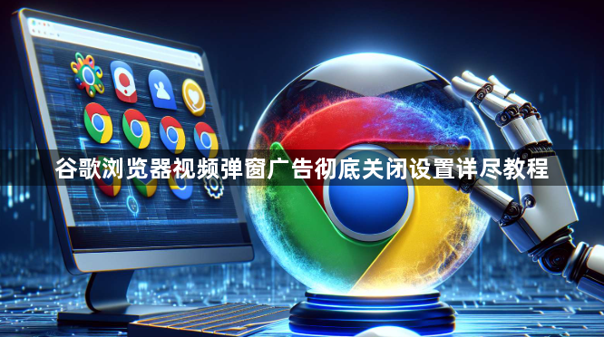 谷歌浏览器视频弹窗广告彻底关闭设置详尽教程1