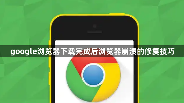 google浏览器下载完成后浏览器崩溃的修复技巧1